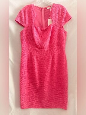 Grace Karin Vibrant Pink Dress with Cowl Detail NWT Size XL